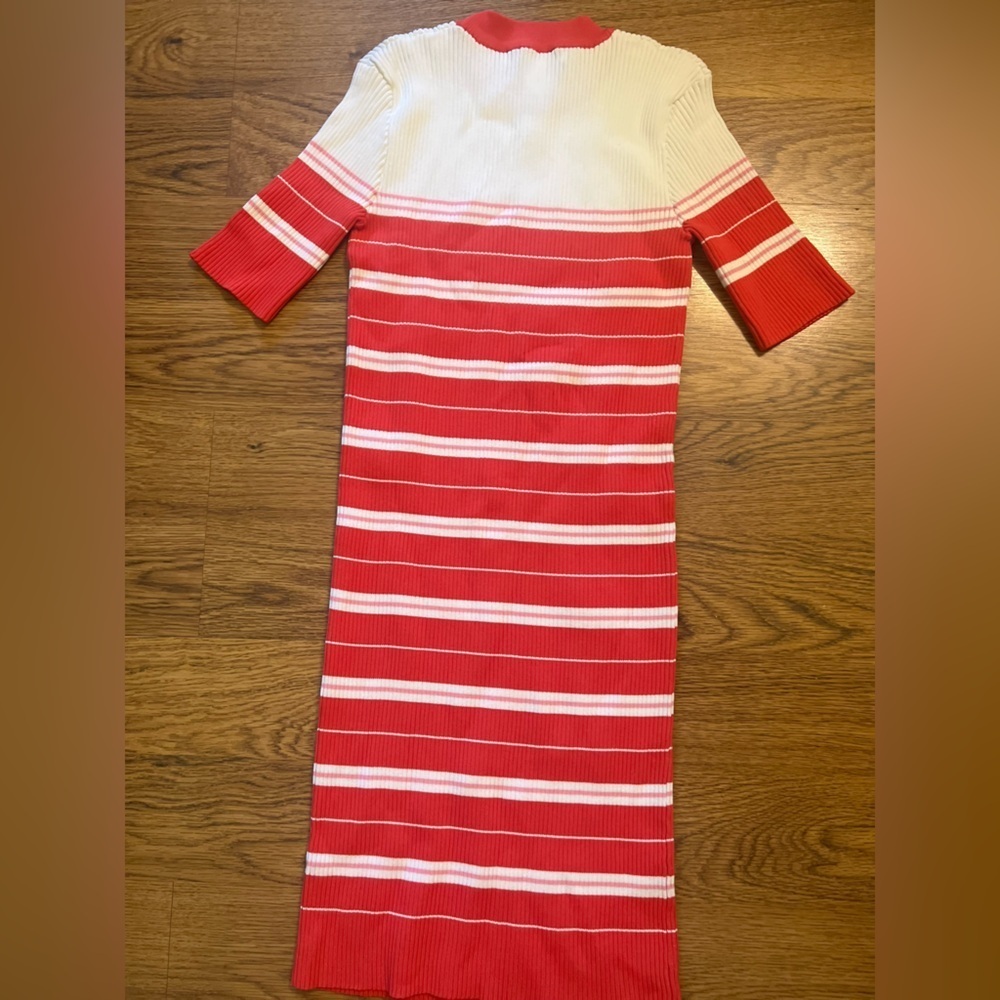 Amanda Uprichard striped knit stretch dress large revolve Anthropologie chic - Picture 8 of 9